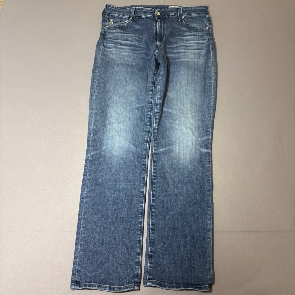 AG Adriano Goldschmied Mari Jeans Womens 32R Blue High Rise Slim Straight